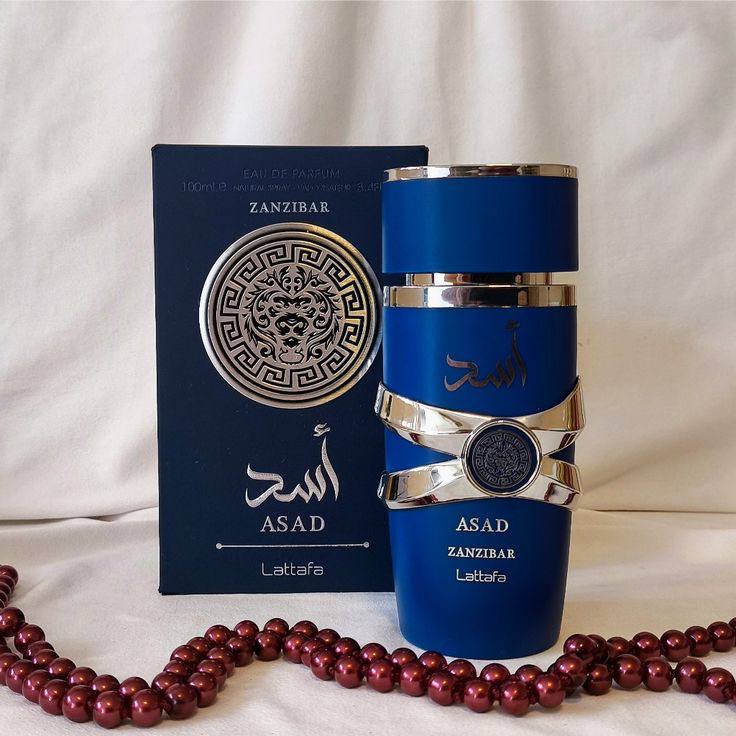 Perfume Asad Zanzibar- LATTAFA - Lattafa 100ml Aroma:menta fresca, pimienta negra, lavanda, ámbar y sándalo.