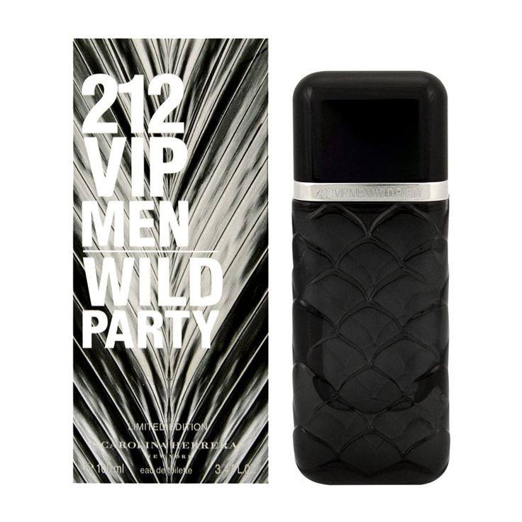 Perfume -🔥 212 VIP Men Wild Party - Carolina Herrera Aroma: pimienta negra, lima, violeta, ámbar y madera ahumada.