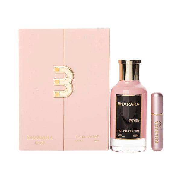 Perfume BHARARA ROSE 🌸  - 100ml  Aroma:Dulce, elegante y romántico 💕 con notas de rosa, vainilla y jazmín 🌹✨