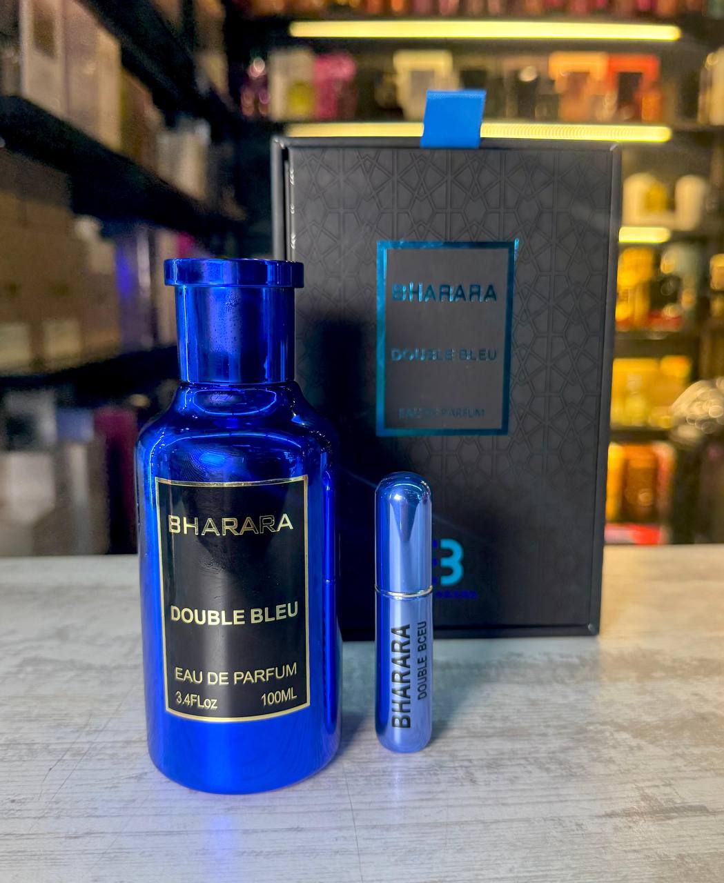 Perfume 💙 BHARARA DOUBLE BLEU 💙  - 100ml  Aroma:Aroma fresco, elegante y varonil 🌊🌿 con toques cítricos y amaderados que encantan 😎✨