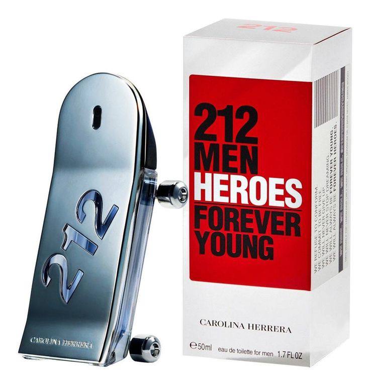Perfume🔥Carolina Herrera – 212 Men Heroes Forever Young Aroma: jengibre, geranio y cuero, representa energía, juventud y autenticidad.