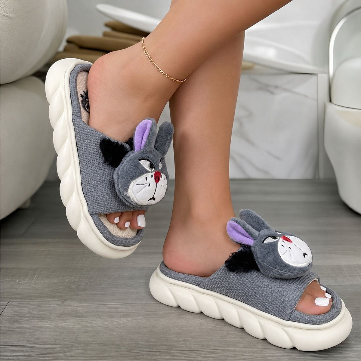 PANTUFLA CONEJO